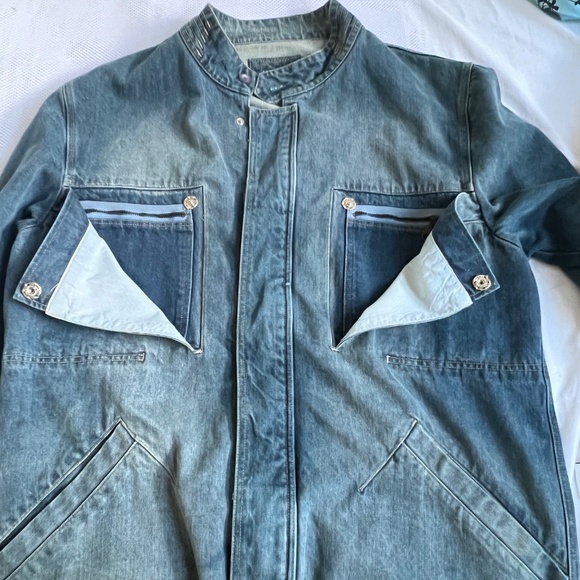 MARITHE FRANCOIS GIRBAUD Mens XXXL Denim Jean Jacket Y2K Designer 100% Cotton - Picture 4 of 12